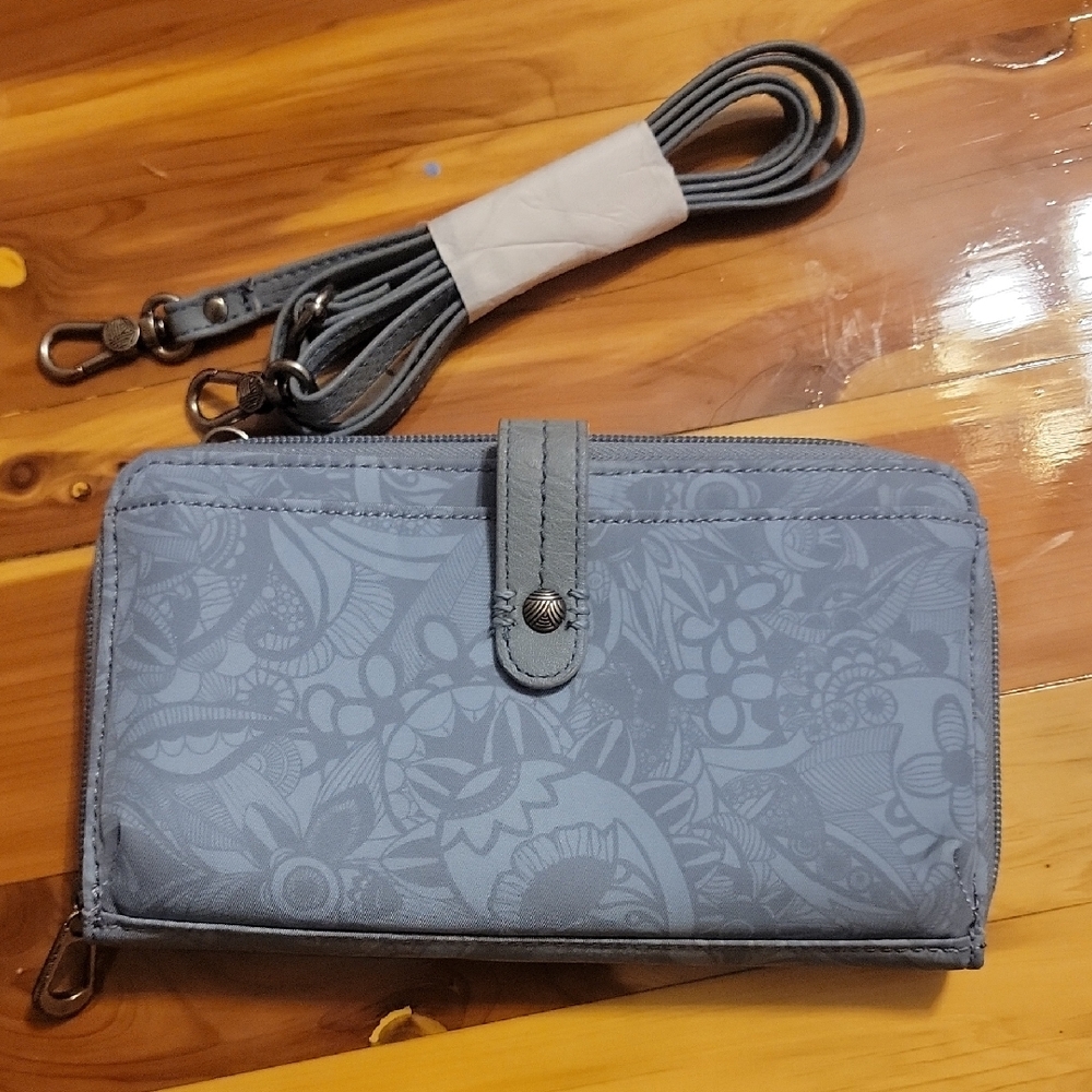 Blue SakRoots  Floral Women's Wallet / Phone Holder